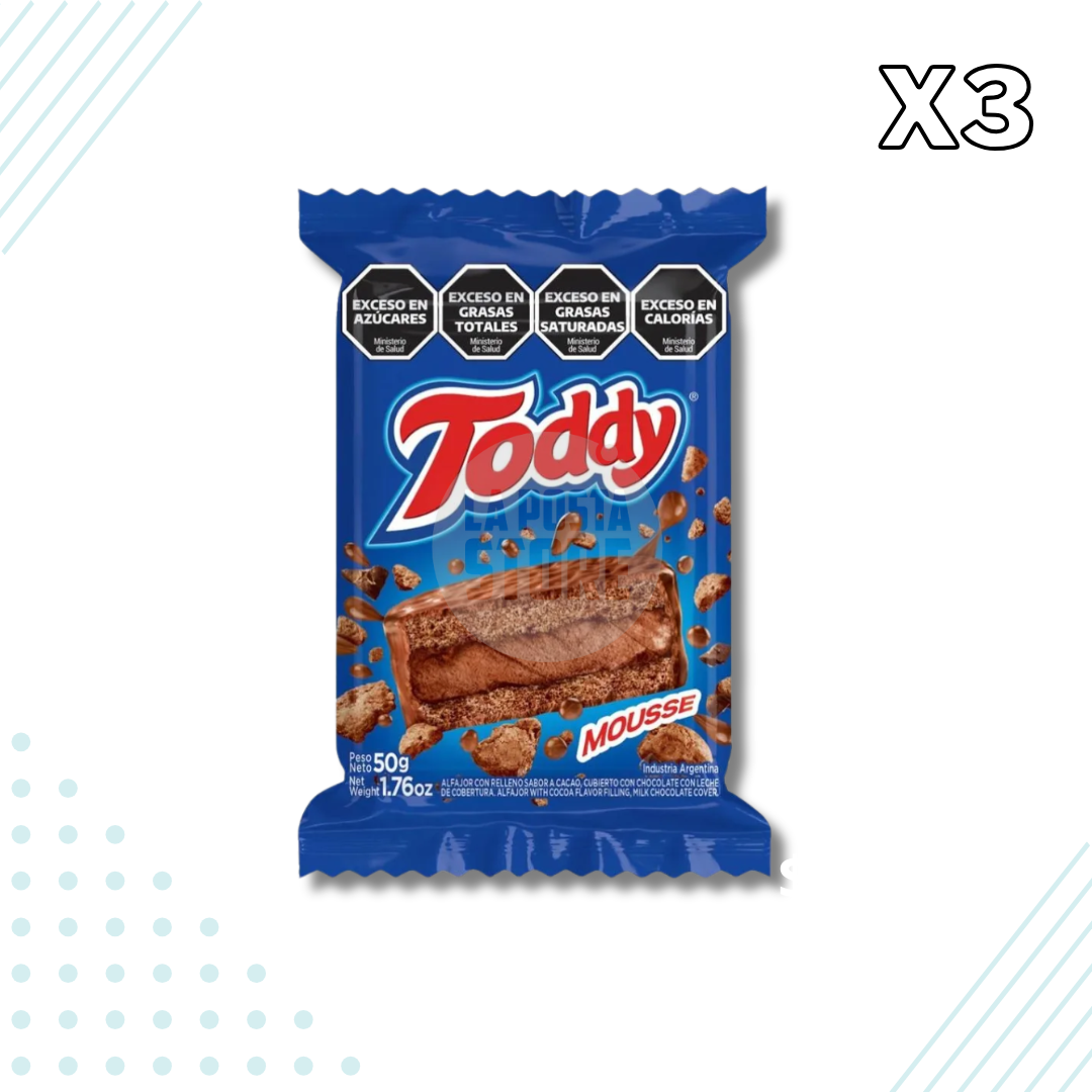Toddy Alfajor Chocolate Mousse – Pack of 3