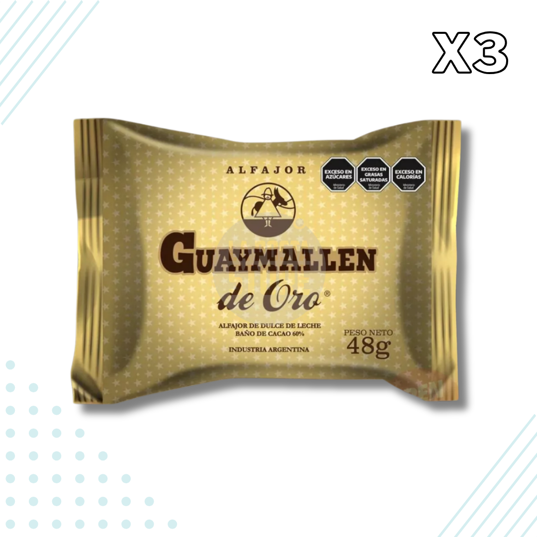 Guaymallen Alfajor Oro – Pack of 3