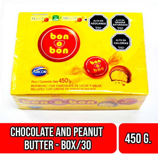 Bon o Bon Candy Box- Chocolate & Peanut Butter (Box/30)