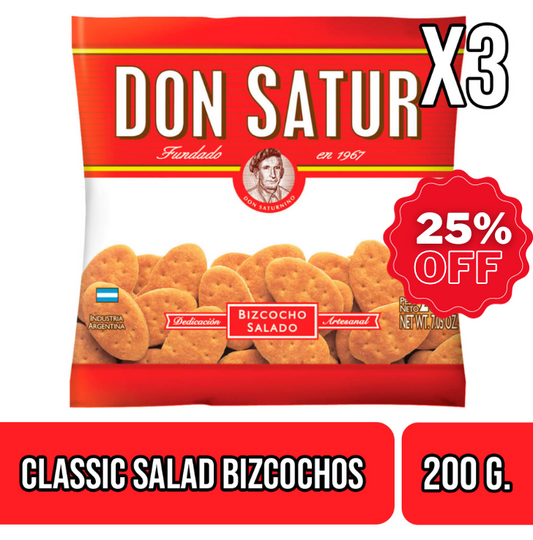 Don Satur Clasicos Bizcochos Salados - Classic Salad Biscuits