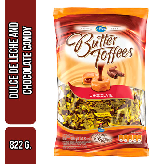Butter Toffies Candy - Dulce de Leche & Chocolate Candy