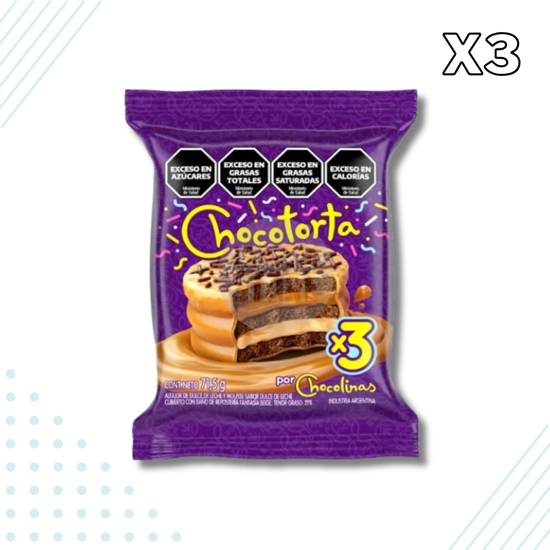 Arcor Triple Chocotorta Alfajor – Pack of 3
