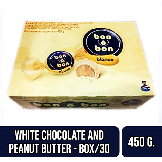 Bon o Bon Candy Box - White Chocolate & Peanut Butter (Box/30)