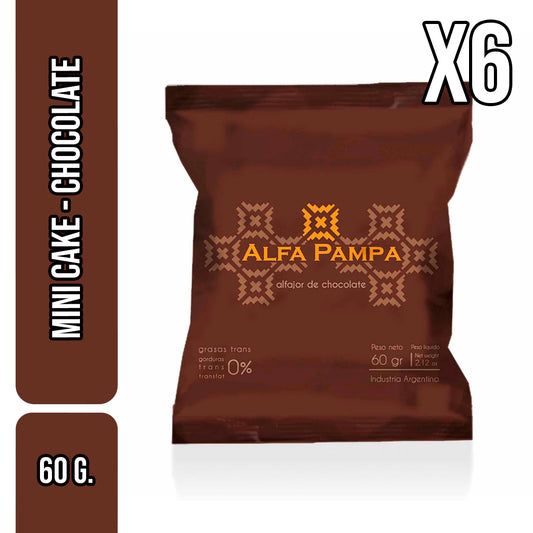 Alfa Pampa Alfajor de Chocolate - Chocolate Mini Cake
