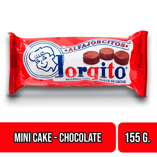 Jorgito Paquete de 6 unidades - 6 pack box Chocolate & Dulce de Leche Mini Cakes