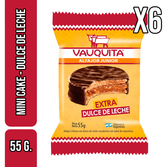 Vauquita Alfajor Jr Extra Dulce de Leche - Mini Cake