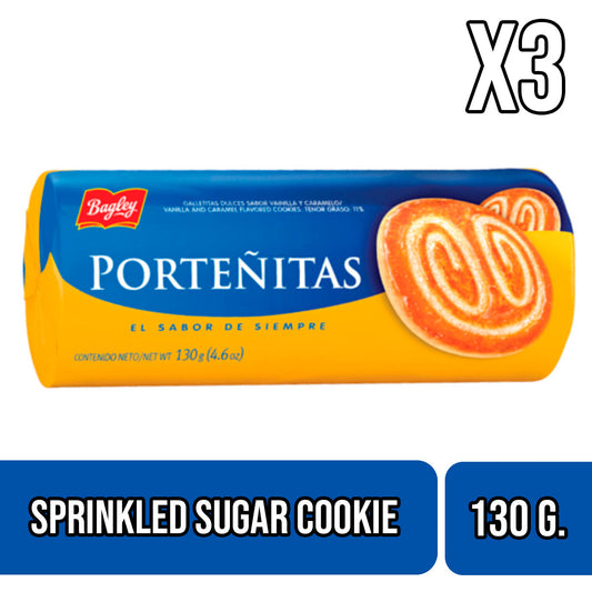 Porteñitas Cookies - Sprinkled Sugar Cookies
