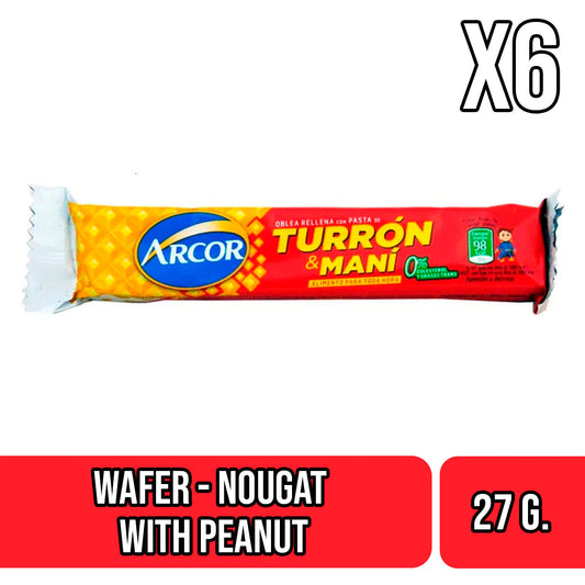 Turron y Mani Candy - Wafer Nougat with Peanut