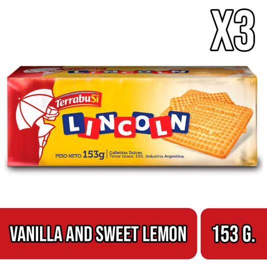 Lincoln Cookies -  Vanilla and Sweet Lemon Cookies