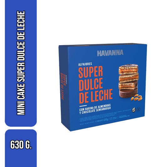 Havanna Caja de 9 Unidades Dulce Leche Gluten Free - 9 Unit Box Gluten Free Dulce de Leche Mini Cake