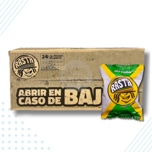 Rasta Alfajor Blanco White Chocolate – Box of 18