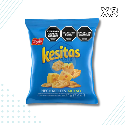 Kesitas Cheese Cracker Hexes 75 gr – Pack of 3