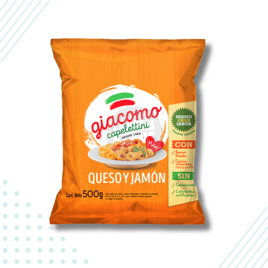 Giacomo Capelettinis Cheese & Ham Dried Pasta – 500 gr