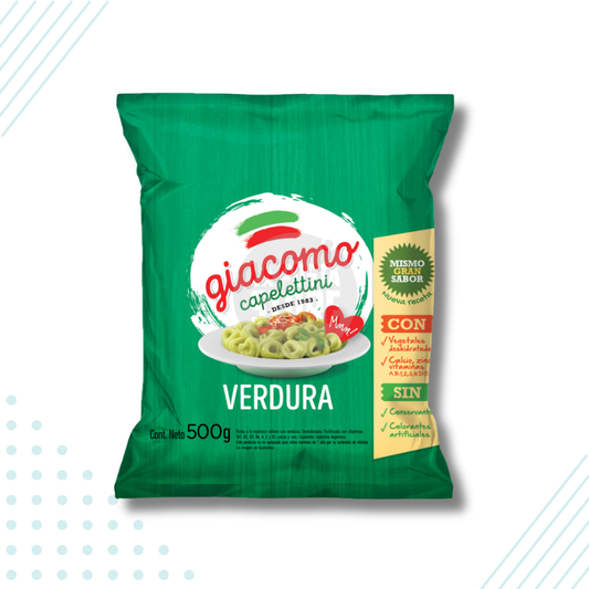 Giacomo Capelettinis Dried Vegetable Pasta – 500 gr