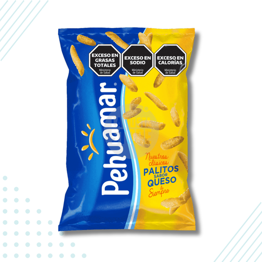 Pehuamar Palitos de Queso Cheese Flavored Salty Sticks – 90 gr