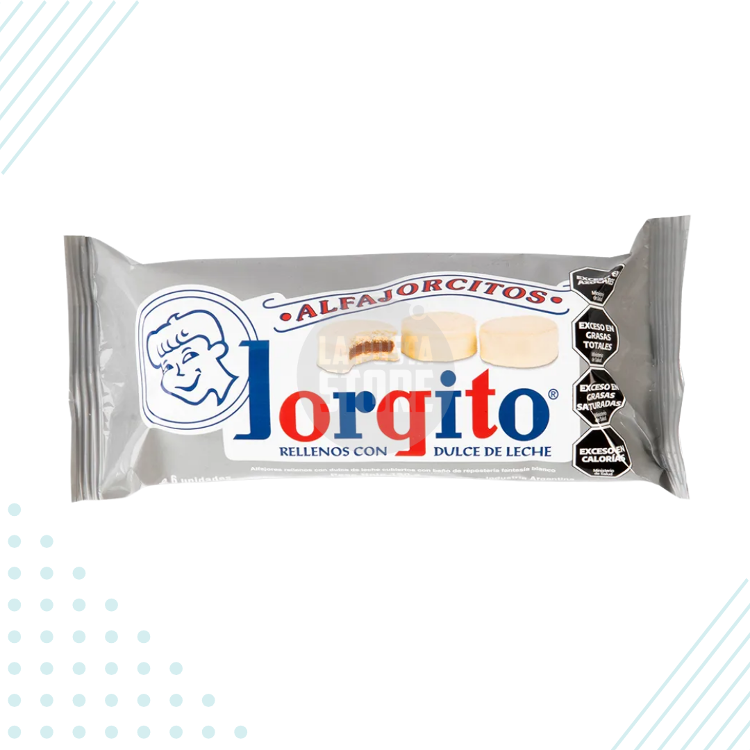 Jorgito Mini Blanco White Chocolate Alfajor – Pack of 6