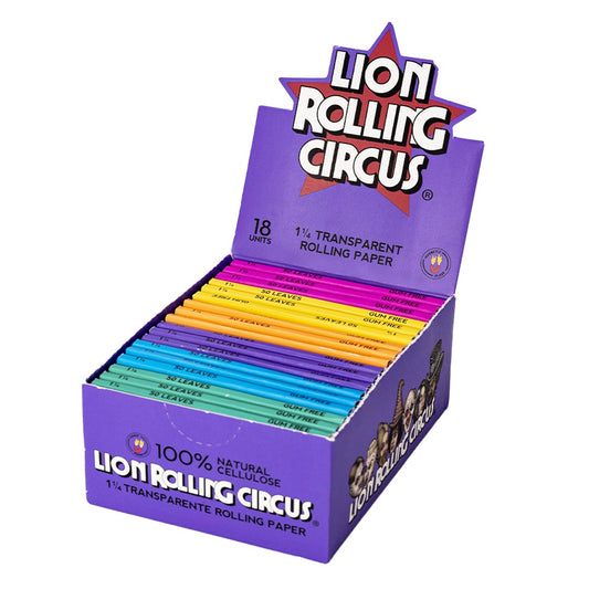 Lion Rolling Circus BOX 18 Unidades - Celulosa Sedas Sabor Neutro