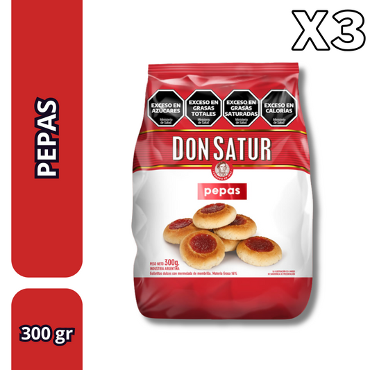 Don Satur Pepas de Membrillo - 300 g (Pack of 3)