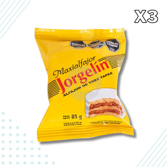 Alfajor Jorgelín Glaseado – Pack of 3