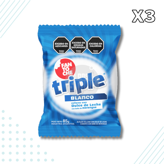 Fantoche Alfajor Triple Blanco – Pack of 3