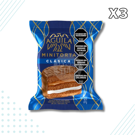 Águila Alfajor Minitorta Classic Triple – Pack of 3