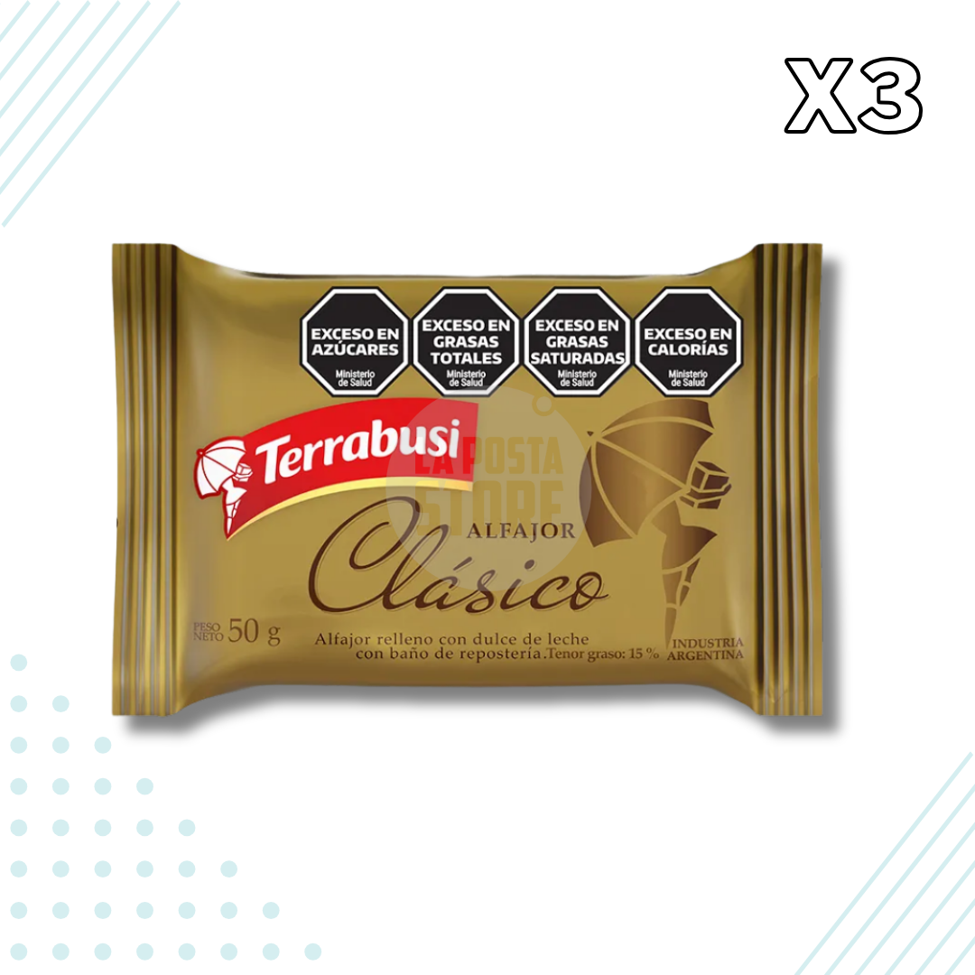 Terrabusi Classic Milk Chocolate Alfajores – Pack of 3