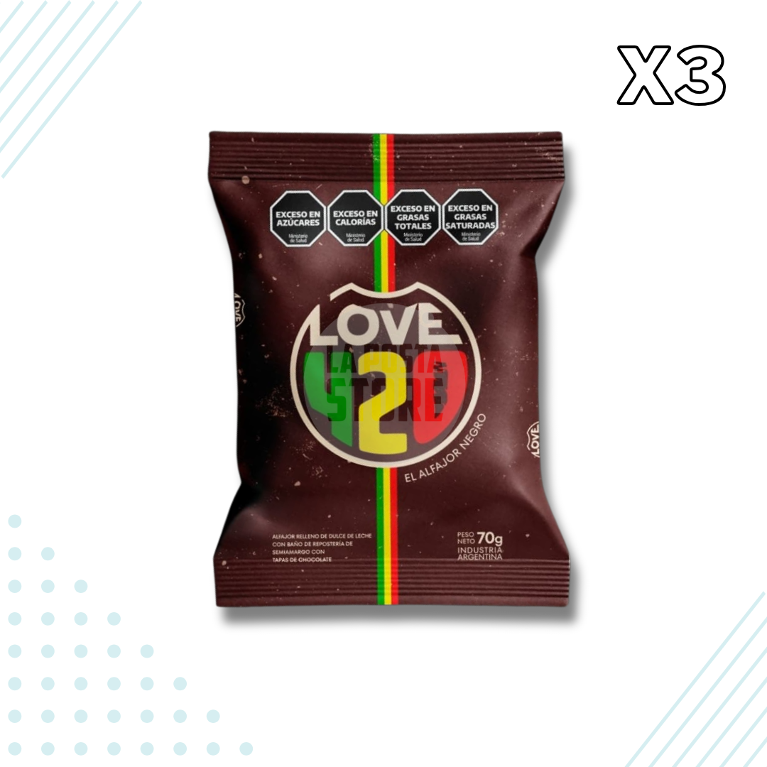 Love420 Dark Chocolate Alfajores – Pack of 3