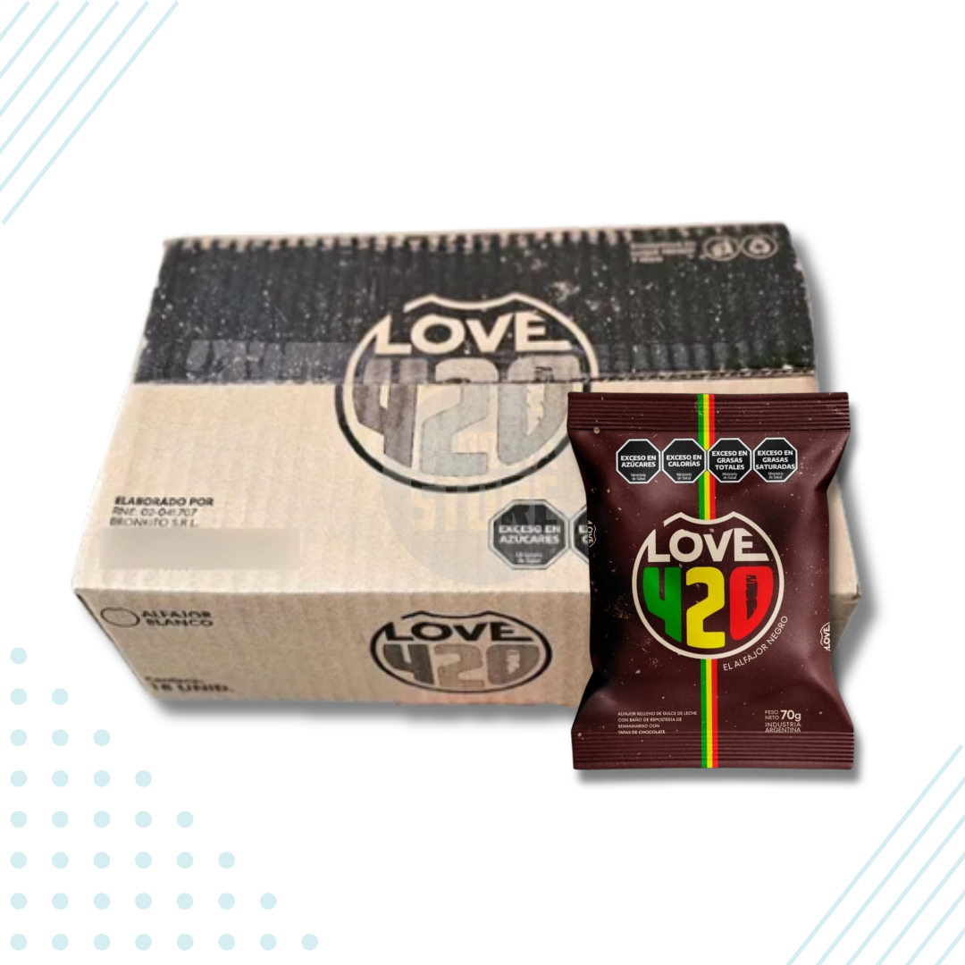 Love420 Dark Chocolate Alfajores – Box of 18
