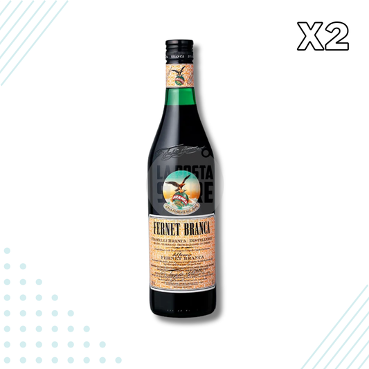 Fernet Branca Argentine Amaro Liqueur 750 ml – Pack of 2