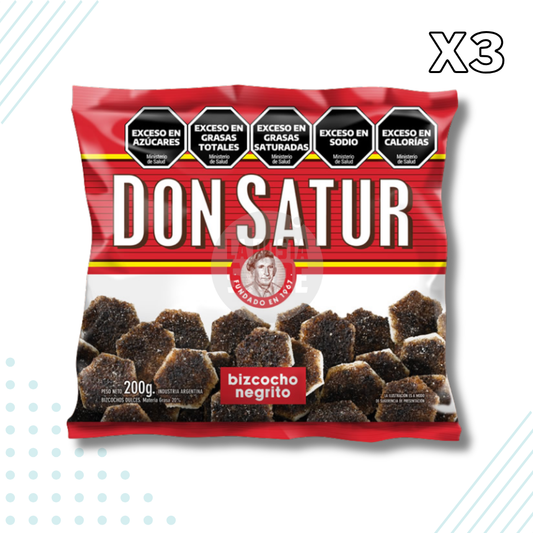 Don Satur Brown Sugar Biscuits (Bizcochos Negritos) – Pack of 3