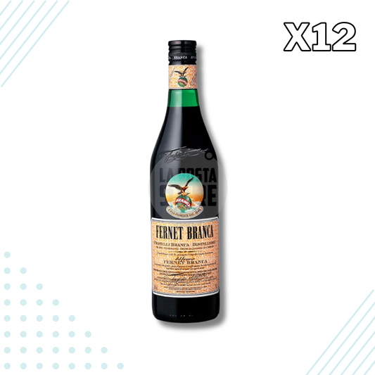 Fernet Branca Argentine Amaro Liqueur 750 ml – Pack of 12