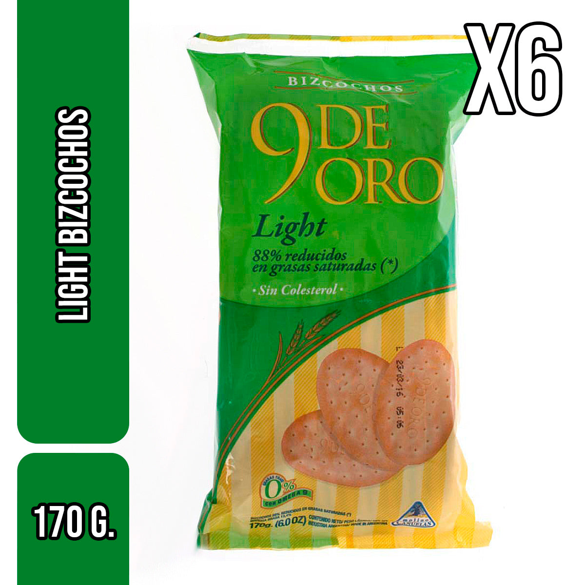 9 de Oro Bizcochos Light - Light Biscuits