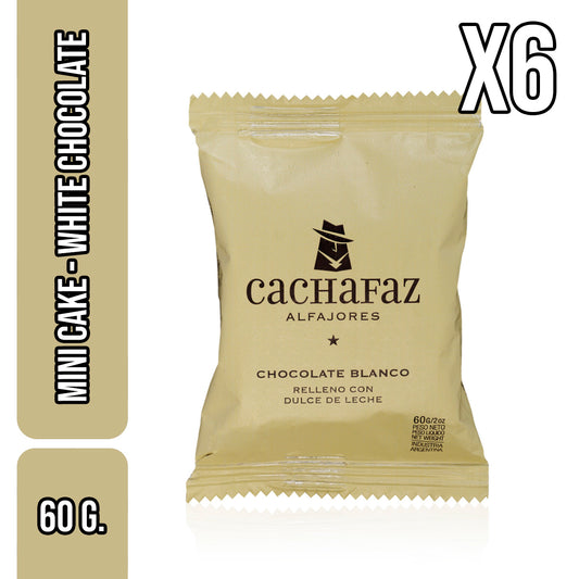 Cachafaz Alfajor Chocolate Blanco - White Chocolate Mini Cake