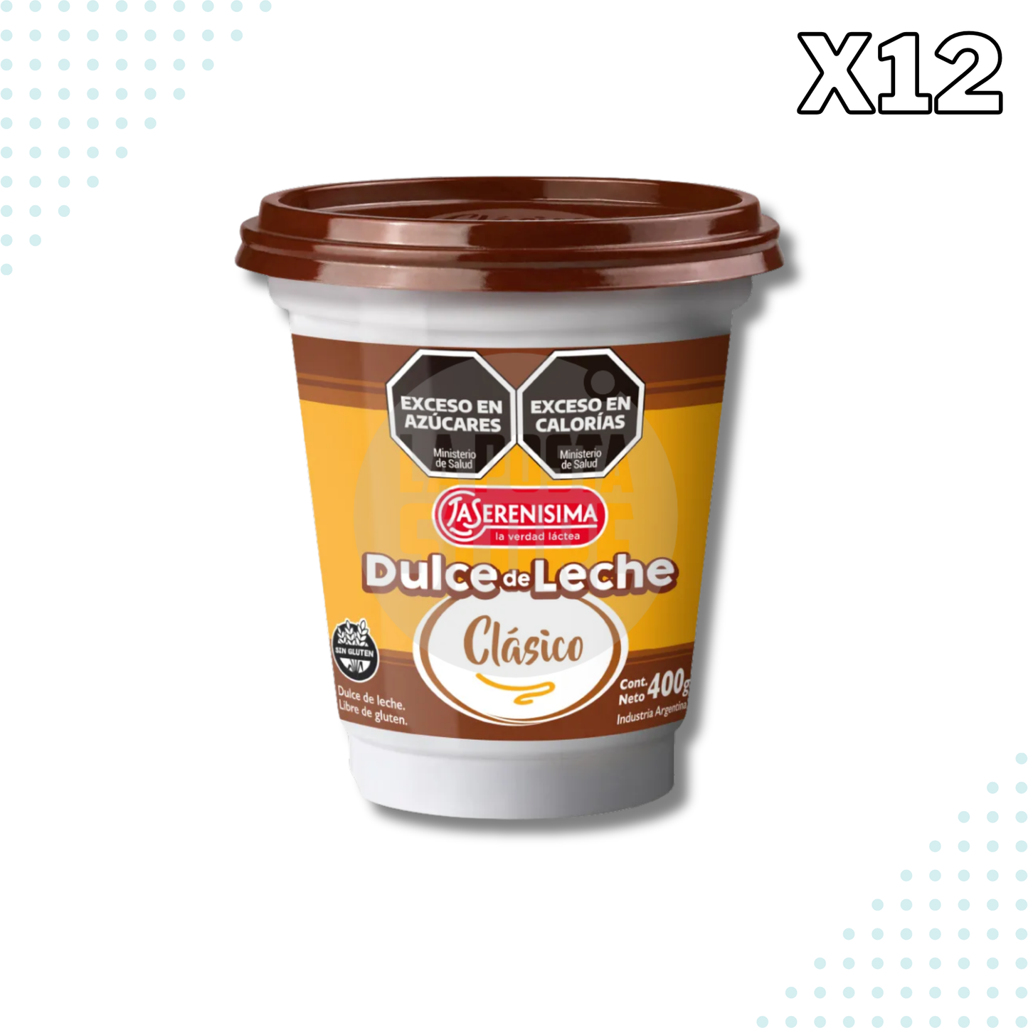 La Serenisima Dulce de Leche Classic – 400 gr - Pack of 12