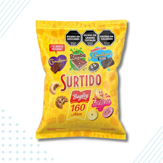 Arcor Surtido Bagley Assorted Cookies – 400 gr