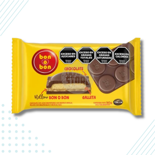 Arcor Bon o Bon Chocolate Tablet – 160 gr