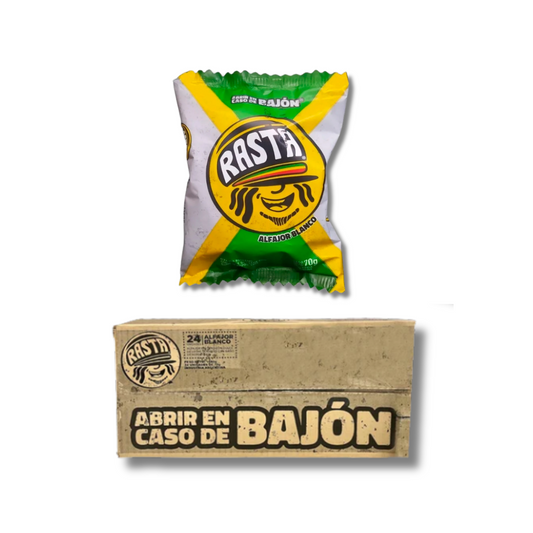 Rasta Alfajor Chocolate blanco - 18 Unidades