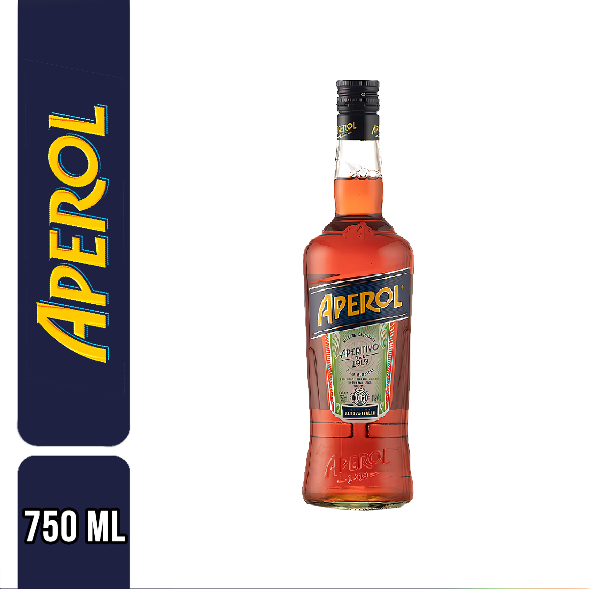 Aperol Receta Original Aperitivo Aromatic Herbs Appetizer Drink Ideal for Sweet Cocktails - ABV 11% (750 ml / 25.36 fl oz)