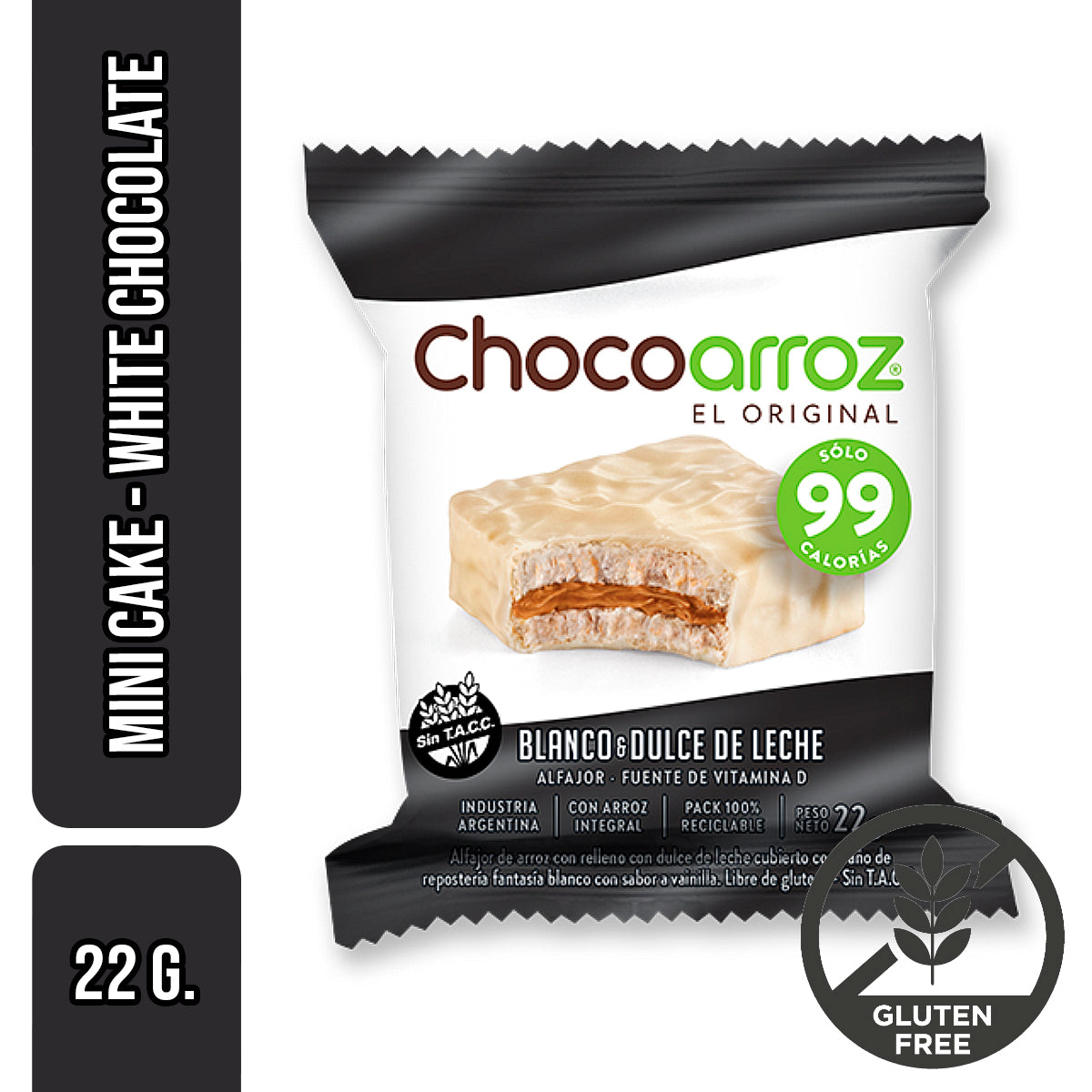 Chocoarroz Blanco con Dulce de Leche - White Chocolate & Dulce de Leche Rice Cake