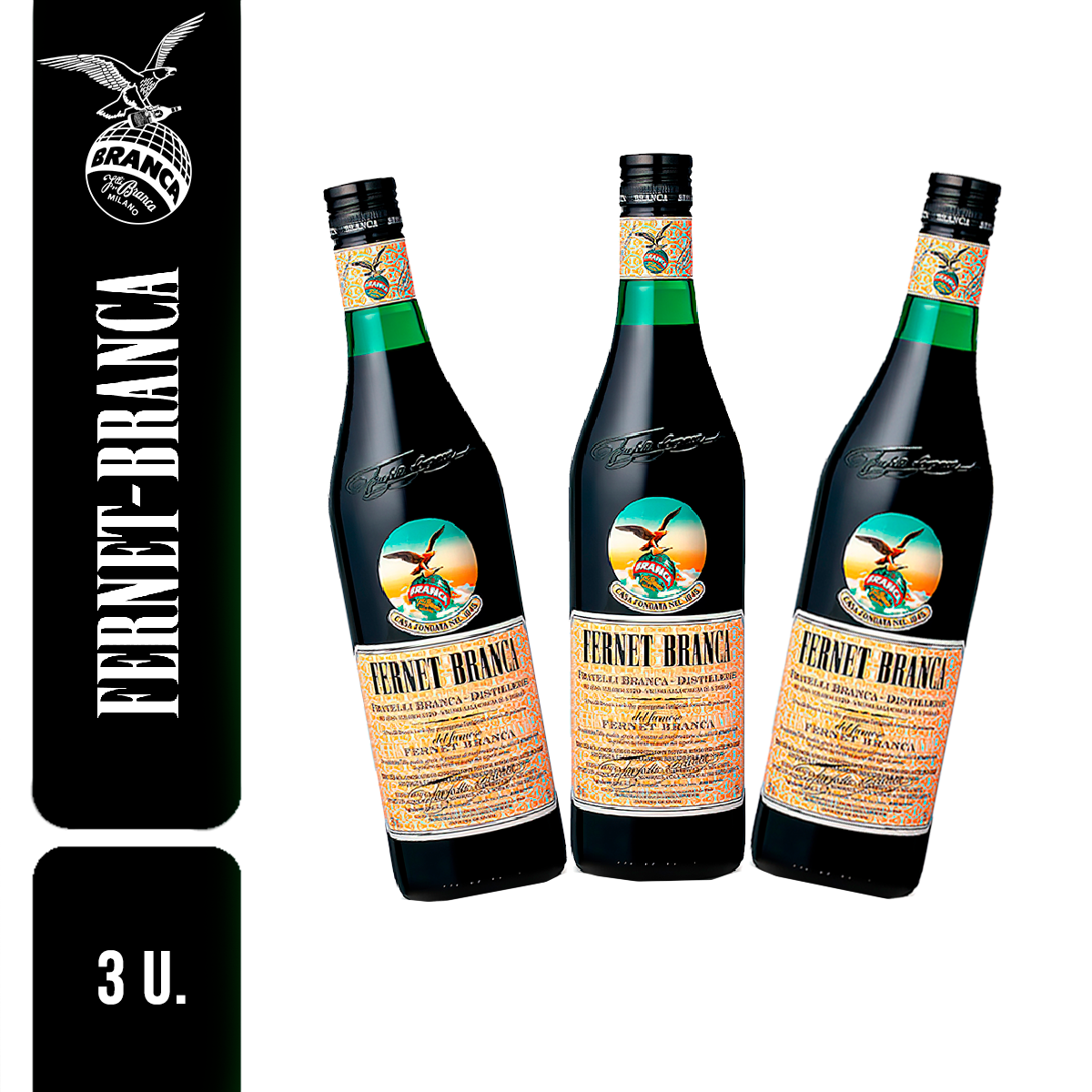 BOX FERNETERO TRIPLETE Fernet Branca (3 unidades)