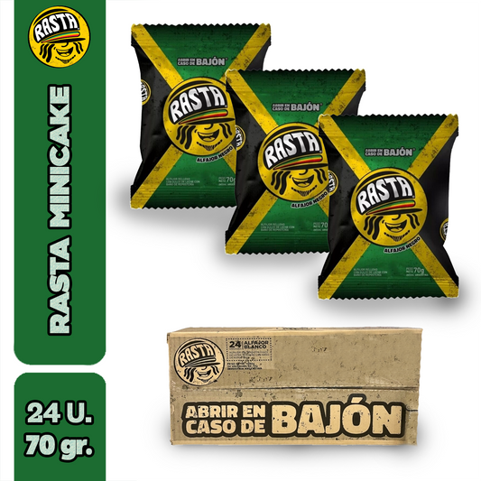 Rasta Alfajor Chocolate Negro - 24 Unidades