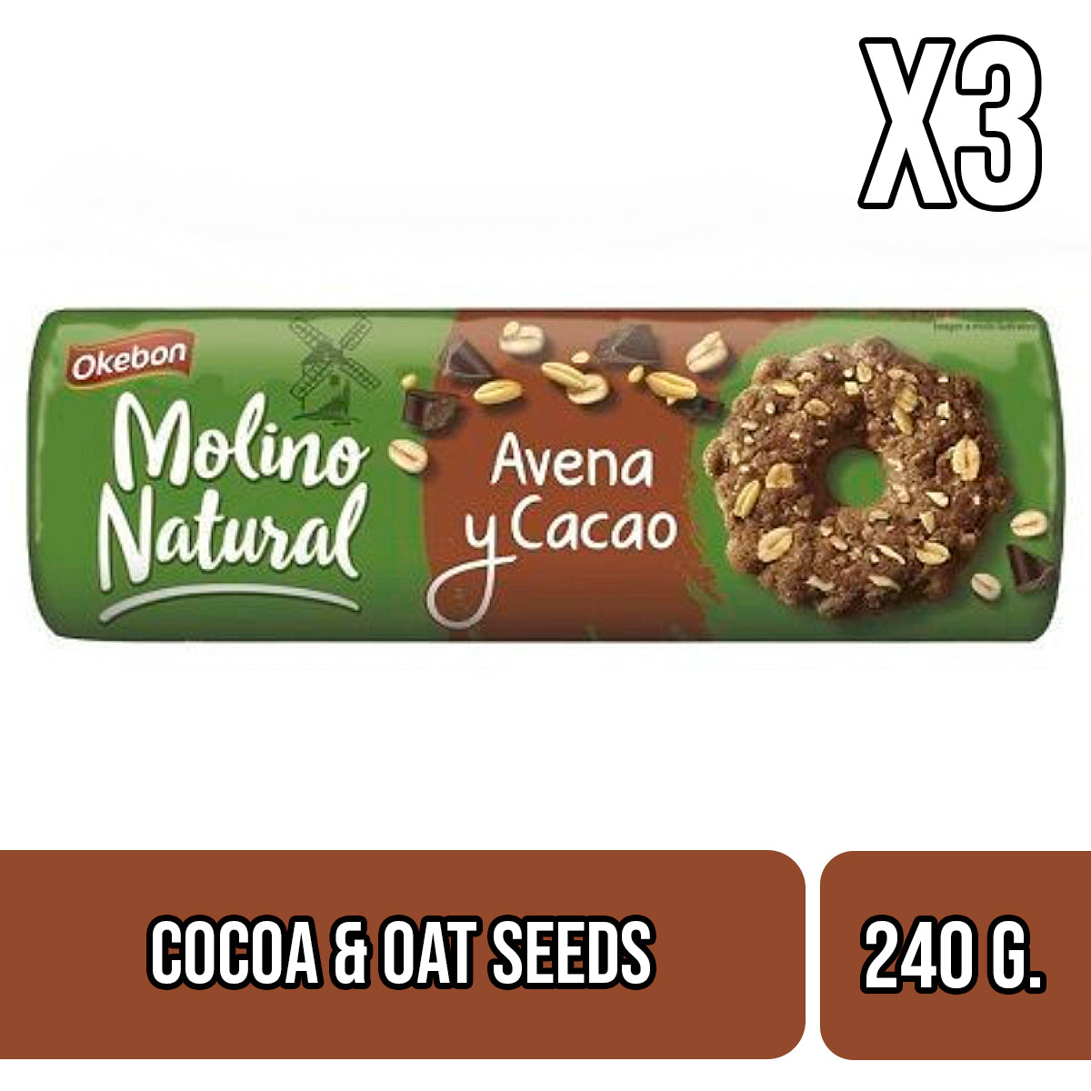 Molino Natural Cookies - Cacao