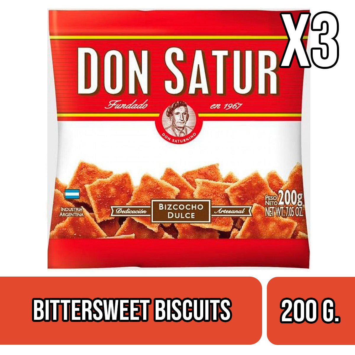 Don Satur Bizcochos - Bittersweet Biscuits