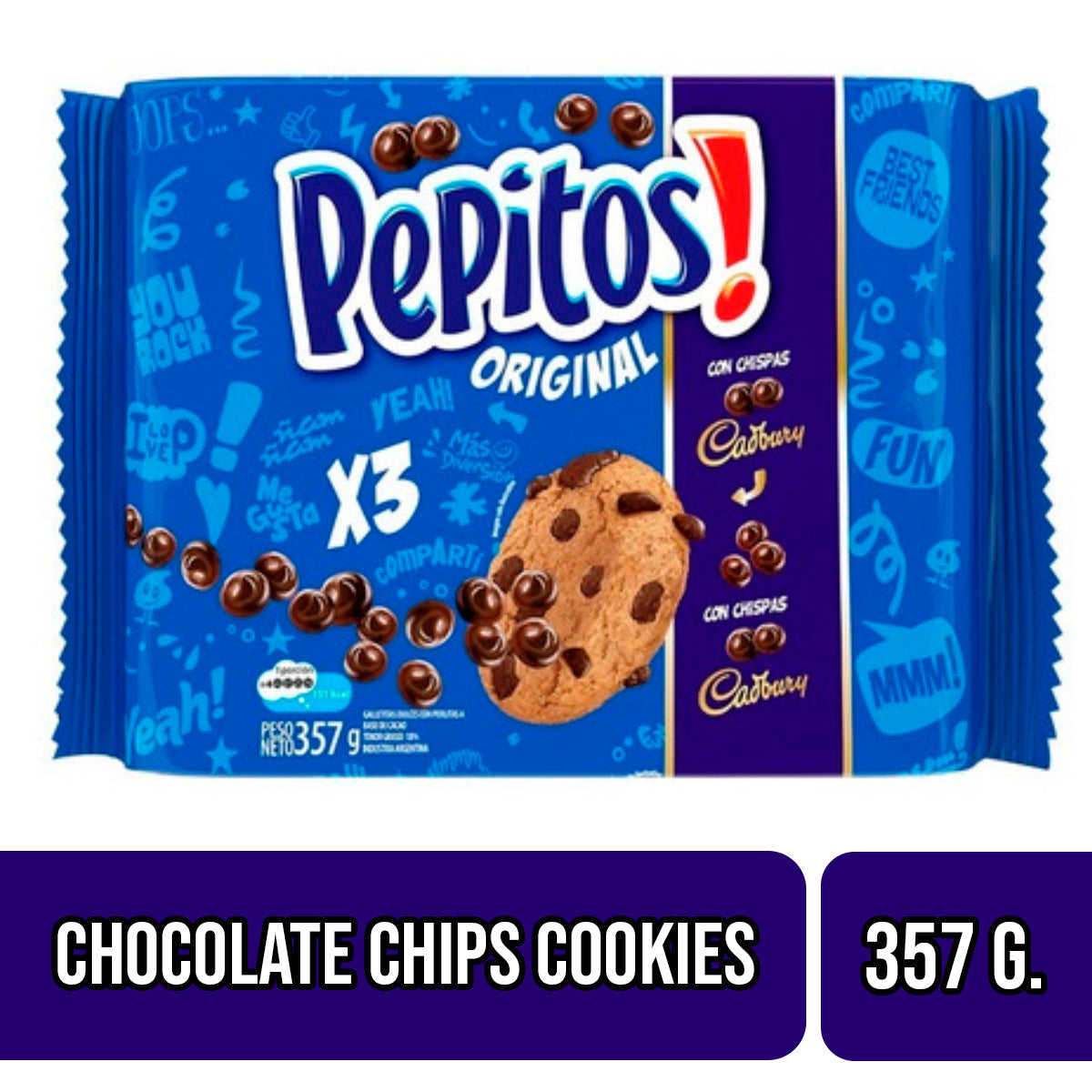 Pepitos Cookies - Chocolate Chips Cookies (Box/3u)