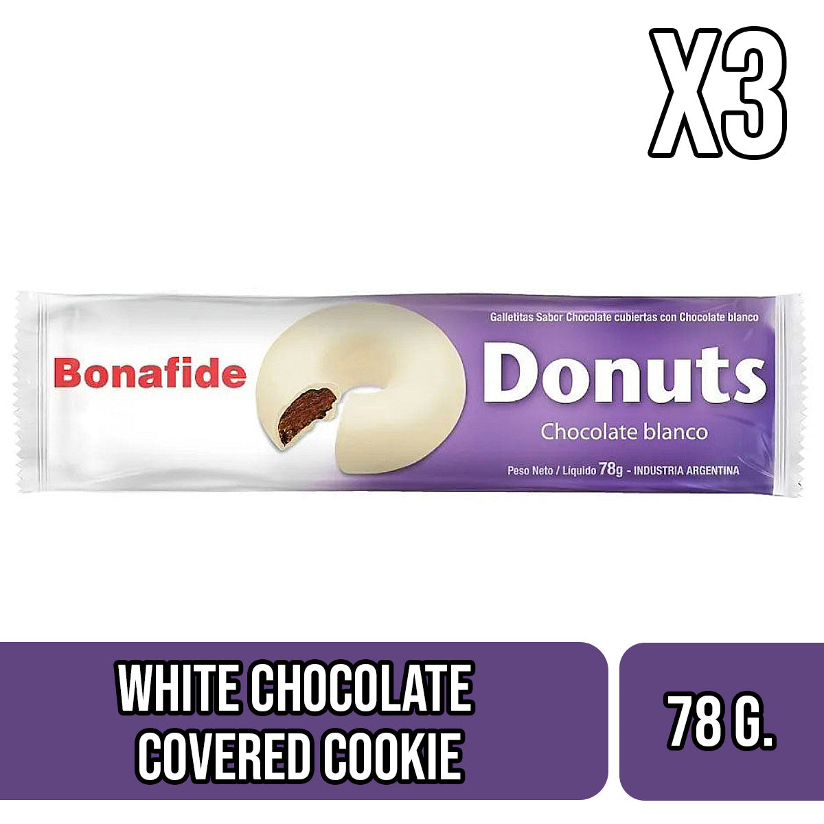 Donuts cubiertas de chocolate blanco - Covered Cookie